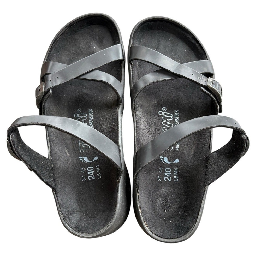 Tatami Birkenstock Black Strappy Sandals Women's Size 6 Regular - Picture 4 of 7